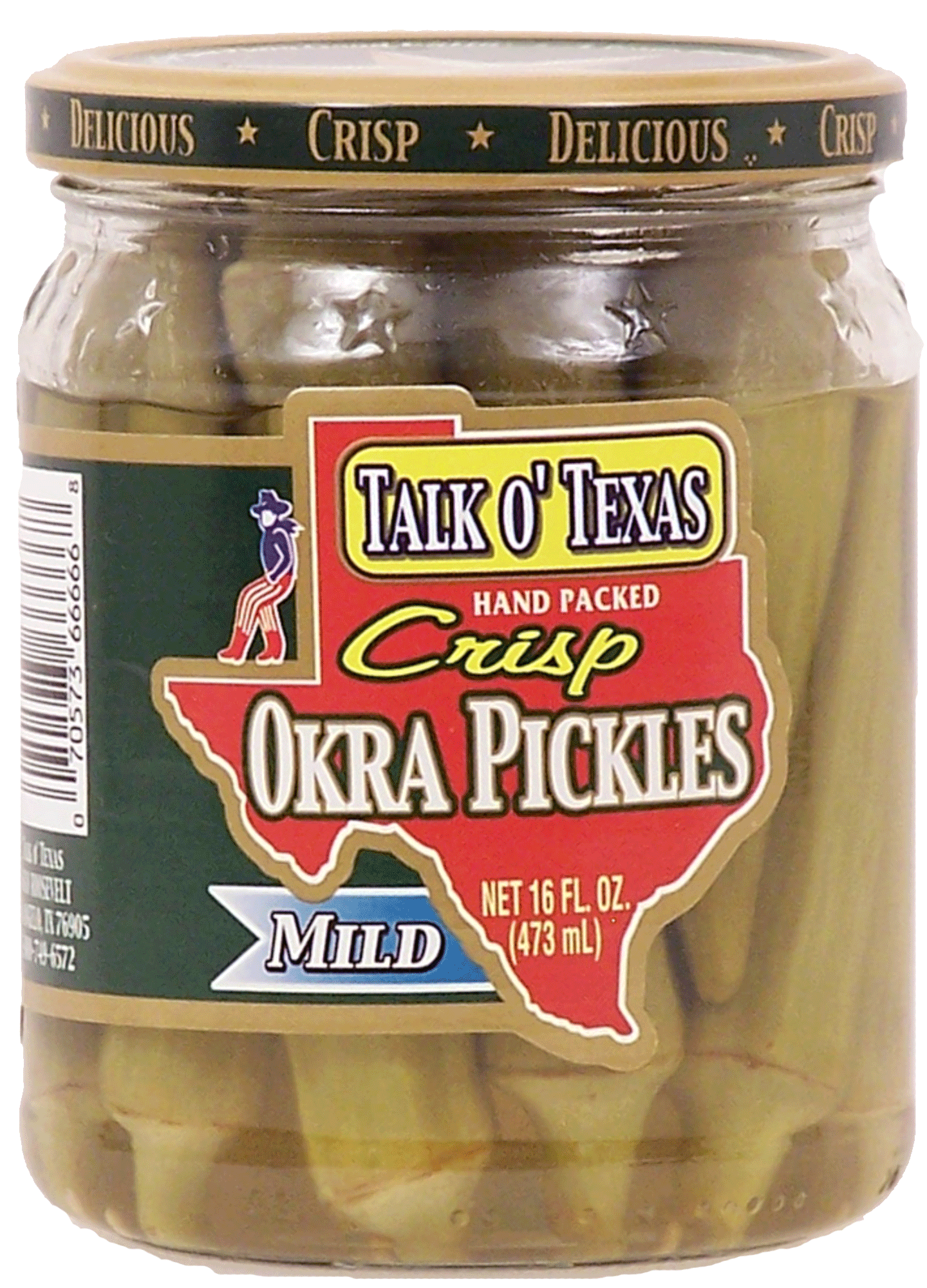 Talk Of Texas  crisp okra pickles mild Full-Size Picture